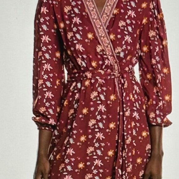 Garrie B Mini Wrap Dress Size M - Picture 2 of 9